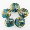 Luminous Lampwork Beads, Flat Round 20x10mm Hole:About 2mm, Sold by PC