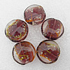 Luminous Lampwork Beads, Flat Round 20x10mm Hole:About 2mm, Sold by PC