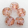 Gold Sand Lampwork Beads, Flower 20x10mm Hole:About 2mm, Sold by PC