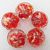 Gold Sand Lampwork Beads, Flower 20x10mm Hole:About 2mm, Sold by PC