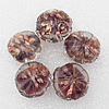 Gold Sand Lampwork Beads, Flower 20x10mm Hole:About 2mm, Sold by PC