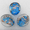 Gold Sand Lampwork Beads, Flat Oval 30x25mm Hole:About 2mm, Sold by PC