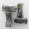 Gold Sand Lampwork Beads, 30x15mm Hole:About 2mm, Sold by PC