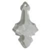 Transparent Acrylic Pendant, 61x31mm Hole:1mm Sold by Bag 