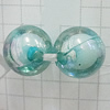 Acrylic Beads Plated AB, Round 10mm Hole:2mm, Sold by Bag 