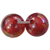 Acrylic Beads Plated AB, Round 14mm Hole:2mm, Sold by Bag 