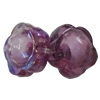 Acrylic Beads Plated AB, Flower 14mm Hole:2mm, Sold by Bag 