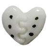 Resin Cabochons, No Hole Headwear & Costume Accessory, Heart，The other side is Flat 12x13mm, Sold by Bag