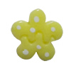 Resin Cabochons, No Hole Headwear & Costume Accessory, Flower，The other side is Flat 14mm, Sold by Bag