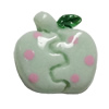 Resin Cabochons, No Hole Headwear & Costume Accessory, Apple，The other side is Flat 13x13mm, Sold by Bag