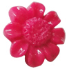 Resin Cabochons, No Hole Headwear & Costume Accessory, Flower，The other side is Flat 15mm, Sold by Bag