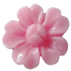 Resin Cabochons, No Hole Headwear & Costume Accessory, Flower，The other side is Flat 18mm, Sold by Bag