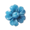 Resin Cabochons, No Hole Headwear & Costume Accessory, Flower，The other side is Flat 18mm, Sold by Bag