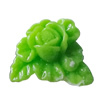 Resin Cabochons, No Hole Headwear & Costume Accessory, Flower，The other side is Flat 19x22mm, Sold by Bag