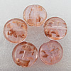 Gold Sand Lampwork Beads, Flat Round 28mm Hole:About 2mm, Sold by PC