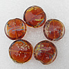 Luminous Lampwork Beads, Flat Round 28x13mm Hole:About 2mm, Sold by PC