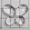 Transparent Acrylic Beads, Butterfly 27x22mm Hole:1mm, Sold by Bag 