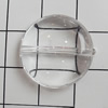 Transparent Acrylic Beads, Flat Round 20mm Hole:1mm, Sold by Bag 