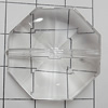 Transparent Acrylic Beads, Polygon 28mm Hole:1.5mm, Sold by Bag 