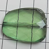 Transparent Acrylic Beads, Faceted Nugget 30x24mm Hole:1.5mm, Sold by Bag 