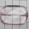 Transparent Acrylic Beads, 36x25mm Hole:2mm, Sold by Bag