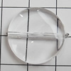 Transparent Acrylic Beads, Flat Round 20mm Hole:1mm, Sold by Bag 