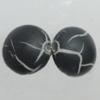 Crackle Acrlylic Beads, Flat Round 12mm Hole:1.5mm, Sold by Bag