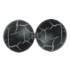 Crackle Acrlylic Beads, Flat Round 18mm Hole:1.5mm, Sold by Bag