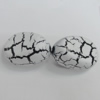 Crackle Acrlylic Beads, Nugget 20x14mm Hole:1.5mm, Sold by Bag