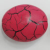 Crackle Acrlylic Beads, Flat Oval 28x24mm Hole:3mm, Sold by Bag