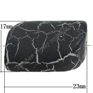 Crackle Acrlylic Beads, 23x17mm Hole:3mm, Sold by Bag