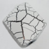 Crackle Acrlylic Beads, 36x32mm Hole:2.5mm, Sold by Bag