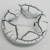 Crackle Acrlylic Beads, 25mm Hole:2mm, Sold by Bag