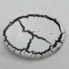 Crackle Acrlylic Beads, Flat Oval 35x25mm Hole:2mm, Sold by Bag