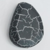 Crackle Acrlylic Beads, Flat Teardrop 32x24mm Hole:2mm, Sold by Bag