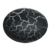 Crackle Acrlylic Beads, Flat Oval 24x20mm Hole:2.5mm, Sold by Bag