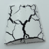 Crackle Acrlylic Beads, Trapezium 40x44mm Hole:1.5mm, Sold by Bag