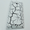 Crackle Acrlylic Beads, Trapezium 50x32mm Hole:1.5mm, Sold by Bag