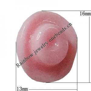 Resin Cabochons, No Hole Headwear & Costume Accessory, Hat，The other side is Flat 16x13mm, Sold by Bag