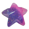 Resin Cabochons, No Hole Headwear & Costume Accessory, Star，The other side is Flat 14mm, Sold by Bag