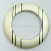 Painted Spray-paint Stripe Acrylic Beads, Donut 54x34mm Hole:2mm, Sold by Bag 
