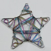 Iron Thread Component Handmade Lead-free, Star 65mm, Sold by Bag