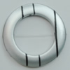 Painted Spray-paint Stripe Acrylic Beads, Donut 45x28mm Hole:2mm, Sold by Bag 