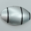 Painted Spray-paint Stripe Acrylic Beads, Flat Oval 50x32mm Hole:2mm, Sold by Bag 