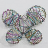 Iron Thread Component Handmade Lead-free, Butterfly 55x50mm Hole:6mm, Sold by Bag