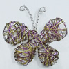 Iron Thread Component Handmade Lead-free, Butterfly 73x65mm, Sold by Bag