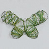 Iron Thread Component Handmade Lead-free, Butterfly 140x65mm, Sold by Bag