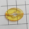 Transparent Acrylic Beads, Flat Oval 19x14mm Hole:0.5mm, Sold by Bag 