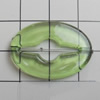 Transparent Acrylic Beads, Flat Oval 27x19mm Hole:1mm, Sold by Bag 