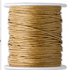 Cotton Wax Cord, 1mm, Length:100 Yard, Sold by PC